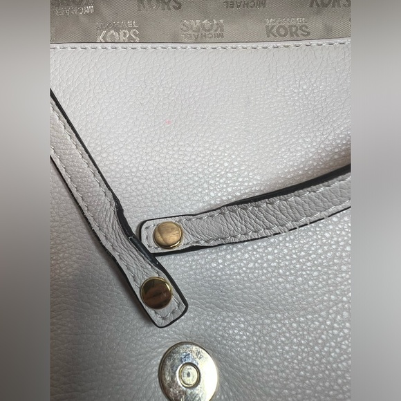 Michael Kors Pebbled Leather Clutch with Removable Strap - Picture 16 of 16